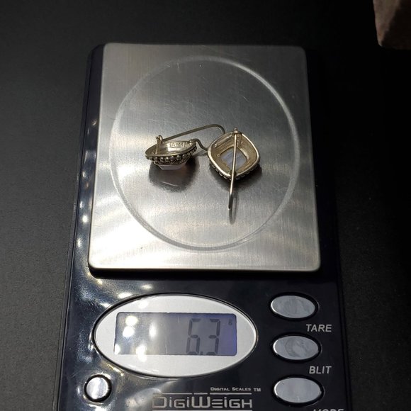 Sterling Silver Wonderful Agate Stone Dangle Earrings - Picture 6 of 6